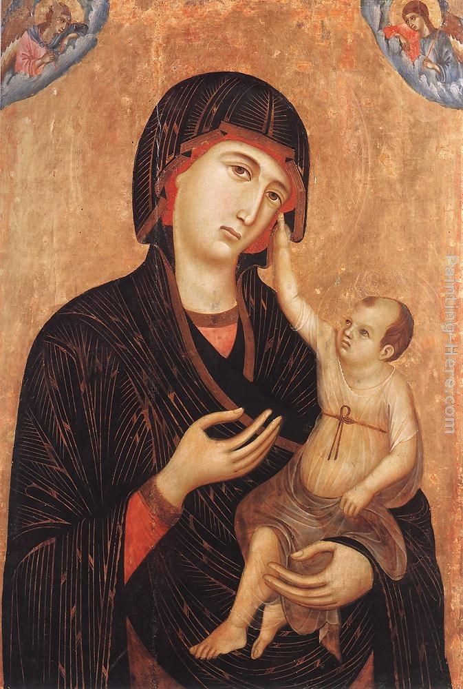 Duccio di Buoninsegna Madonna with Child and Two Angels (Crevole Madonna)